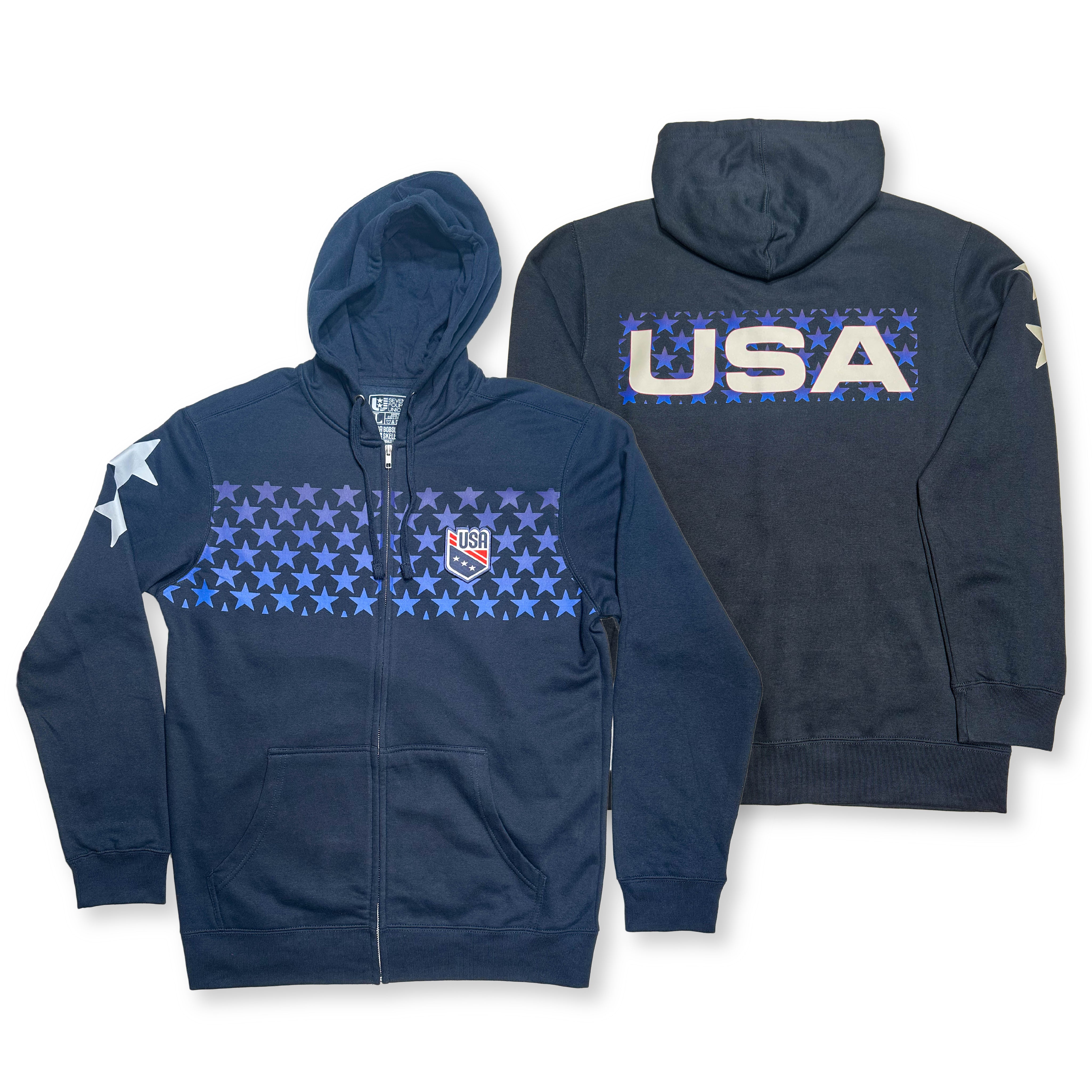 USA Bobsled Skeleton Hoodie - Team Edition