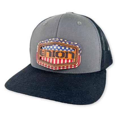 SEVEN FOUR UNION LEATHER-ICON SHIELD PRINTED - TRUCKER HAT