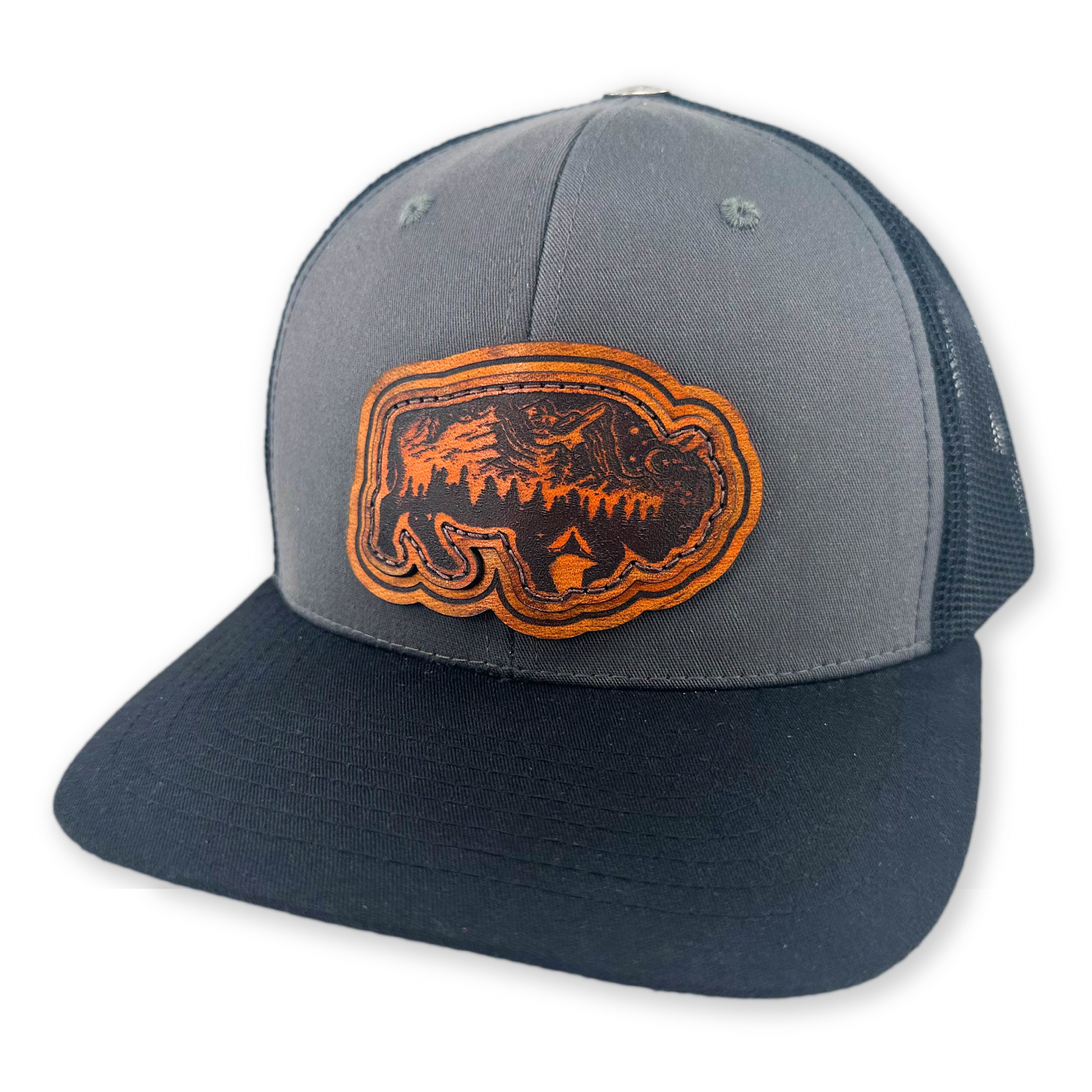 SEVEN FOUR UNION LEATHER WILD BISON - TRUCKER HAT