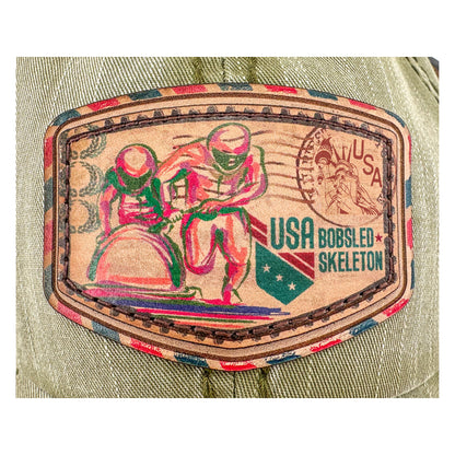 USA VINTAGE BOBSLED STAMP