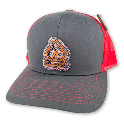 SEVEN FOUR UNION LEATHER NATIVE CAMPFIRE - TRUCKER HAT