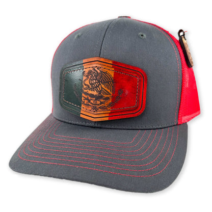 SEVEN FOUR UNION LEATHER VIVA MEXICO FLAG - TRUCKER HAT