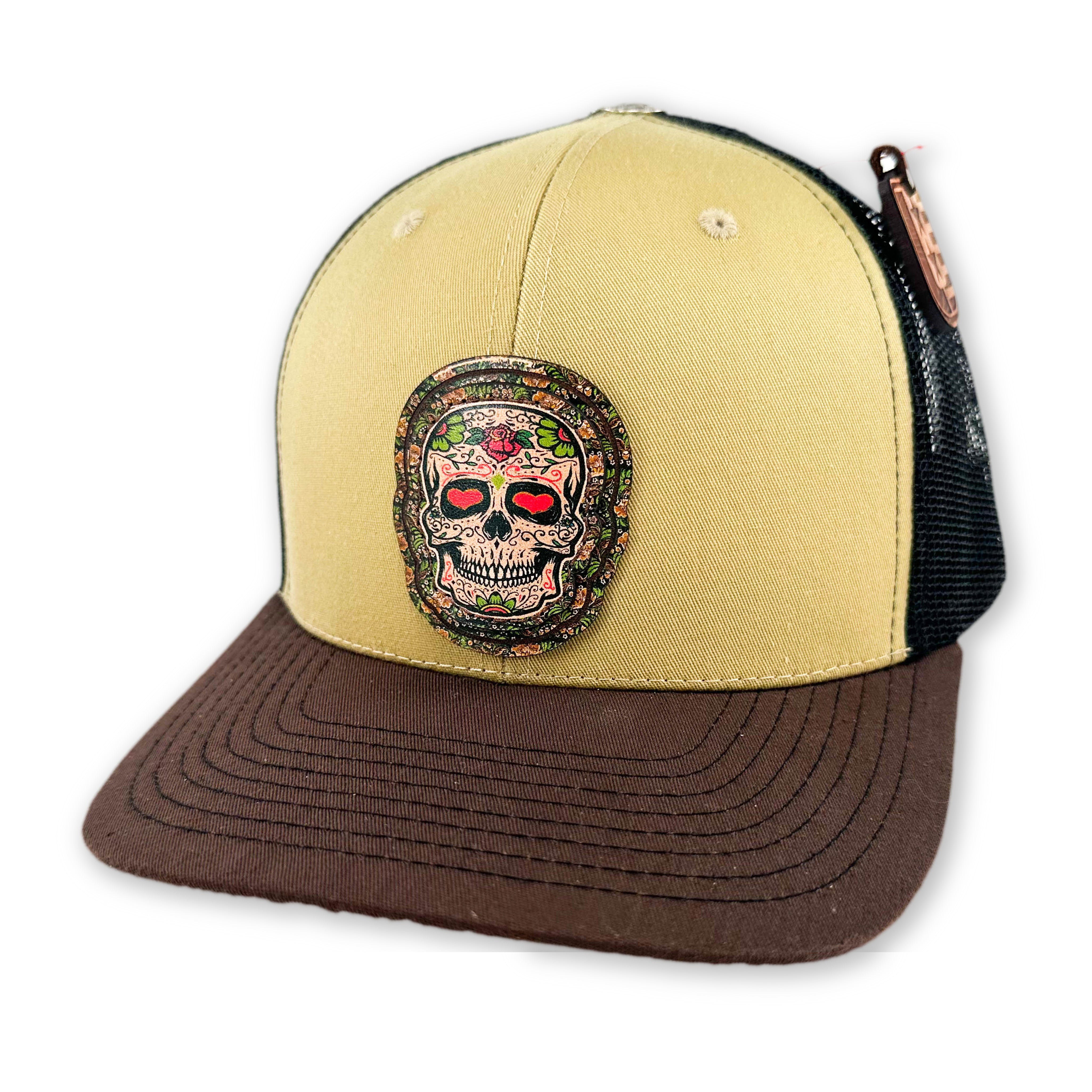 SEVEN FOUR UNION LEATHER DIA DE LOS MUERTOS - HEARTS - TRUCKER HAT