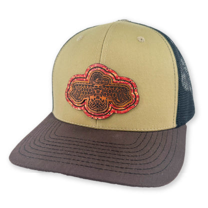 SEVEN FOUR UNION LEATHER THUNDERBIRD - TRUCKER HAT