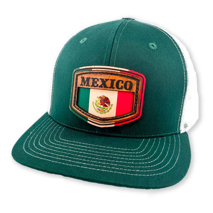 SEVEN FOUR UNION LEATHER MEXICO SHIELD - TRUCKER HAT