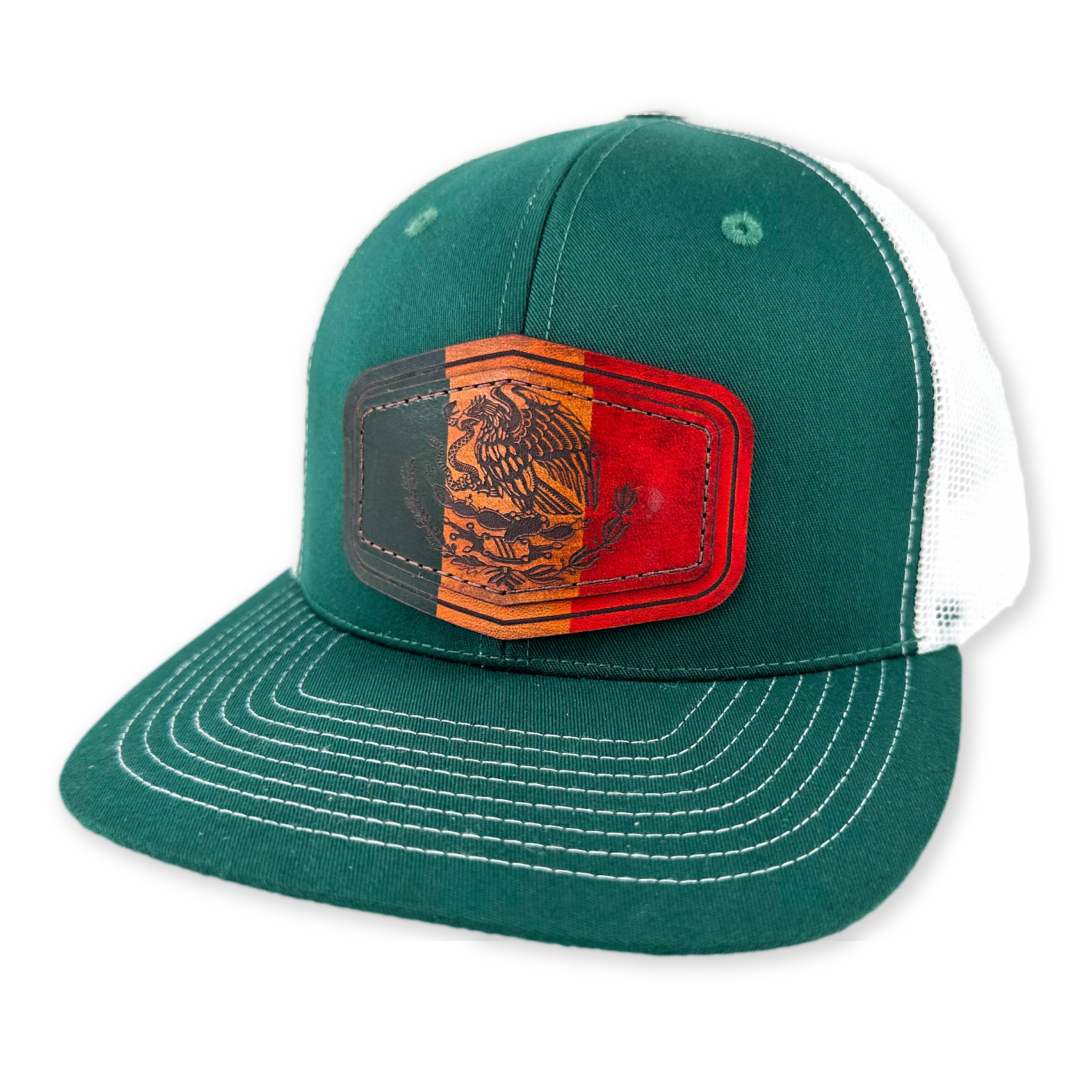 SEVEN FOUR UNION LEATHER VIVA MEXICO FLAG - TRUCKER HAT