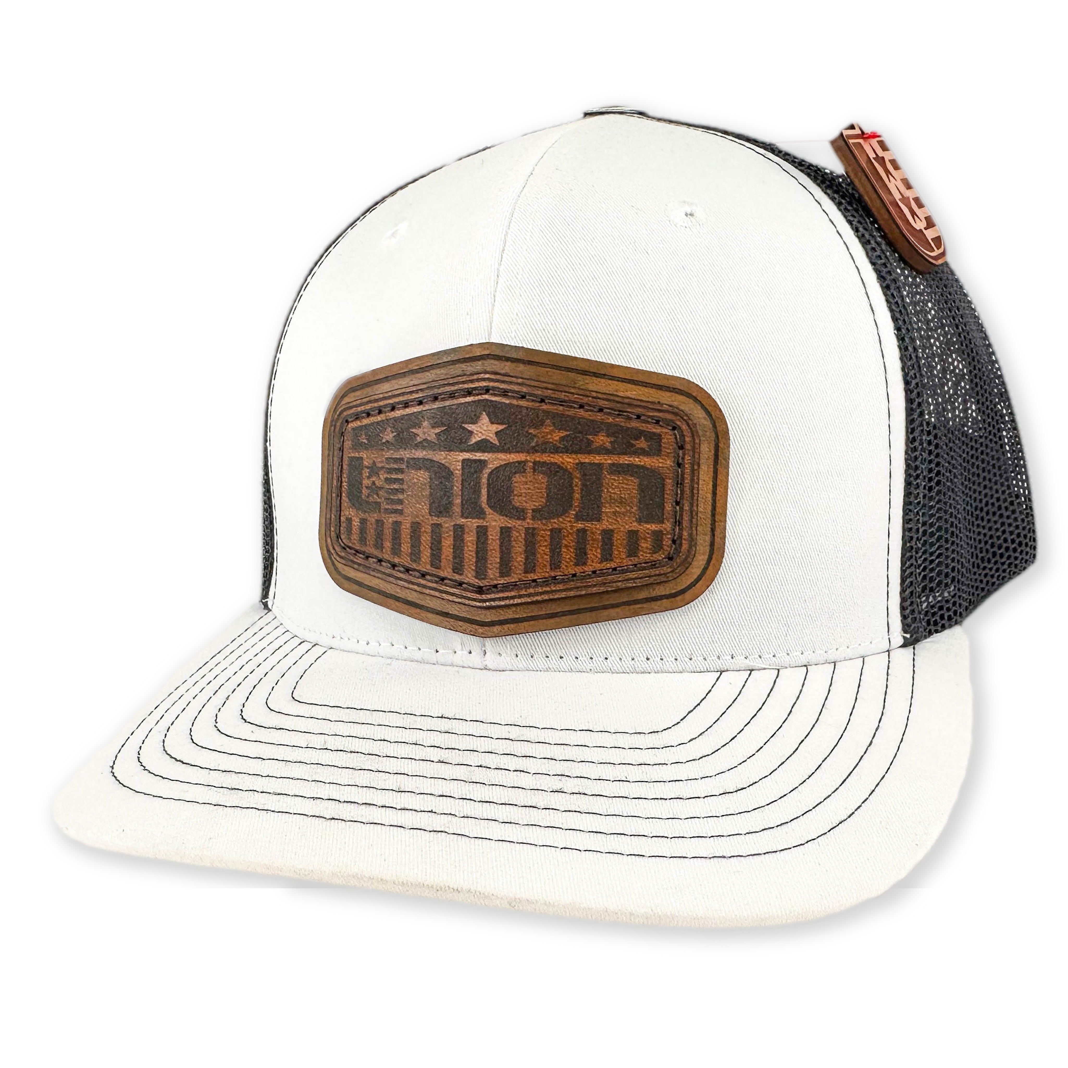 SEVEN FOUR UNION LEATHER-ICON SHIELD - TRUCKER HAT