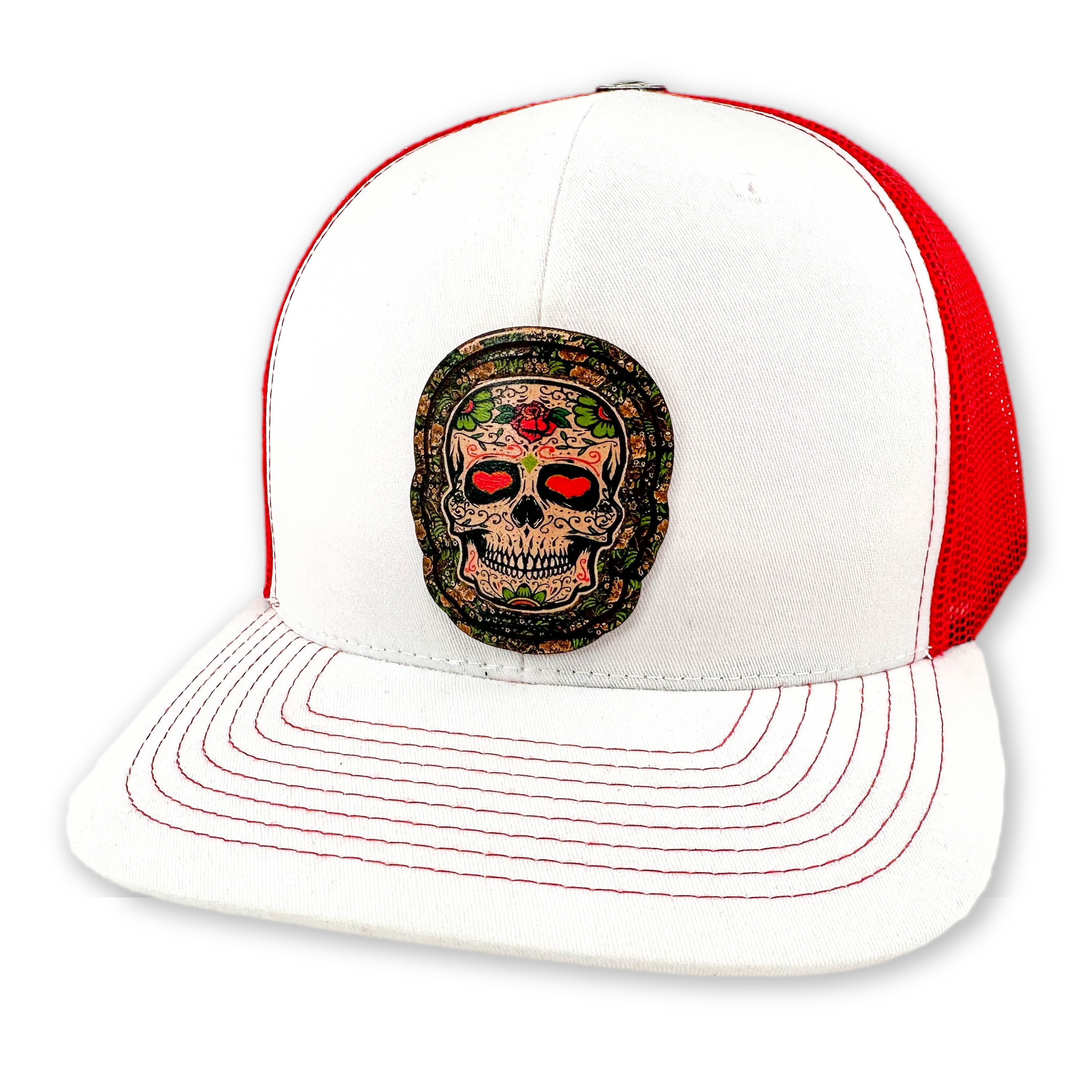 SEVEN FOUR UNION LEATHER DIA DE LOS MUERTOS - HEARTS - TRUCKER HAT