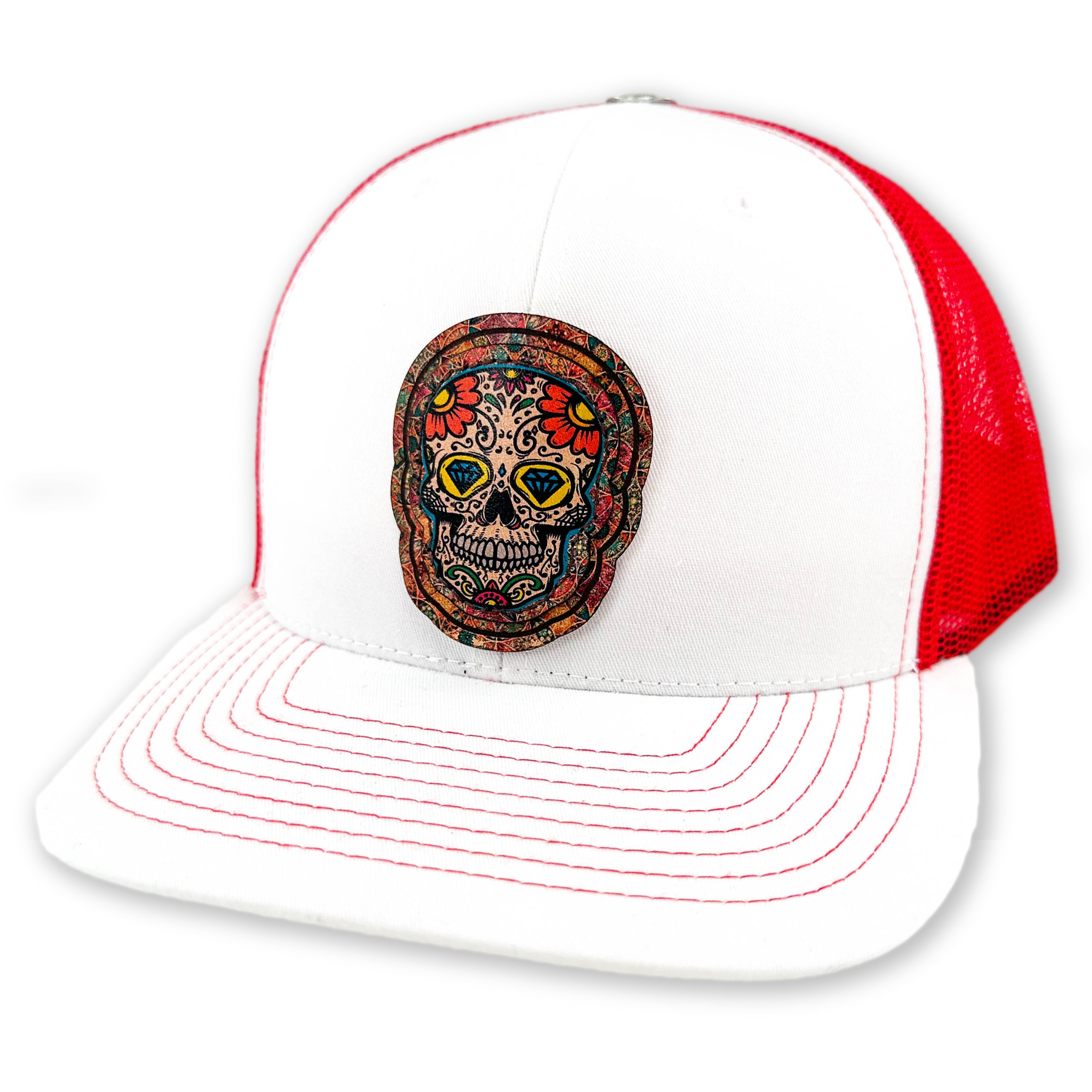 SEVEN FOUR UNION LEATHER DIA DE LOS MUERTOS - DIAMONDS - TRUCKER HAT