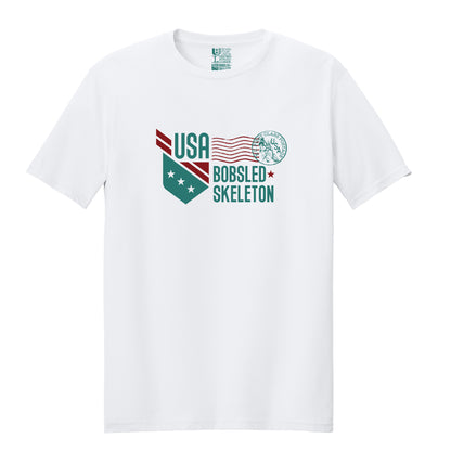 USA Bobsled & Skeleton Stamp T-Shirt