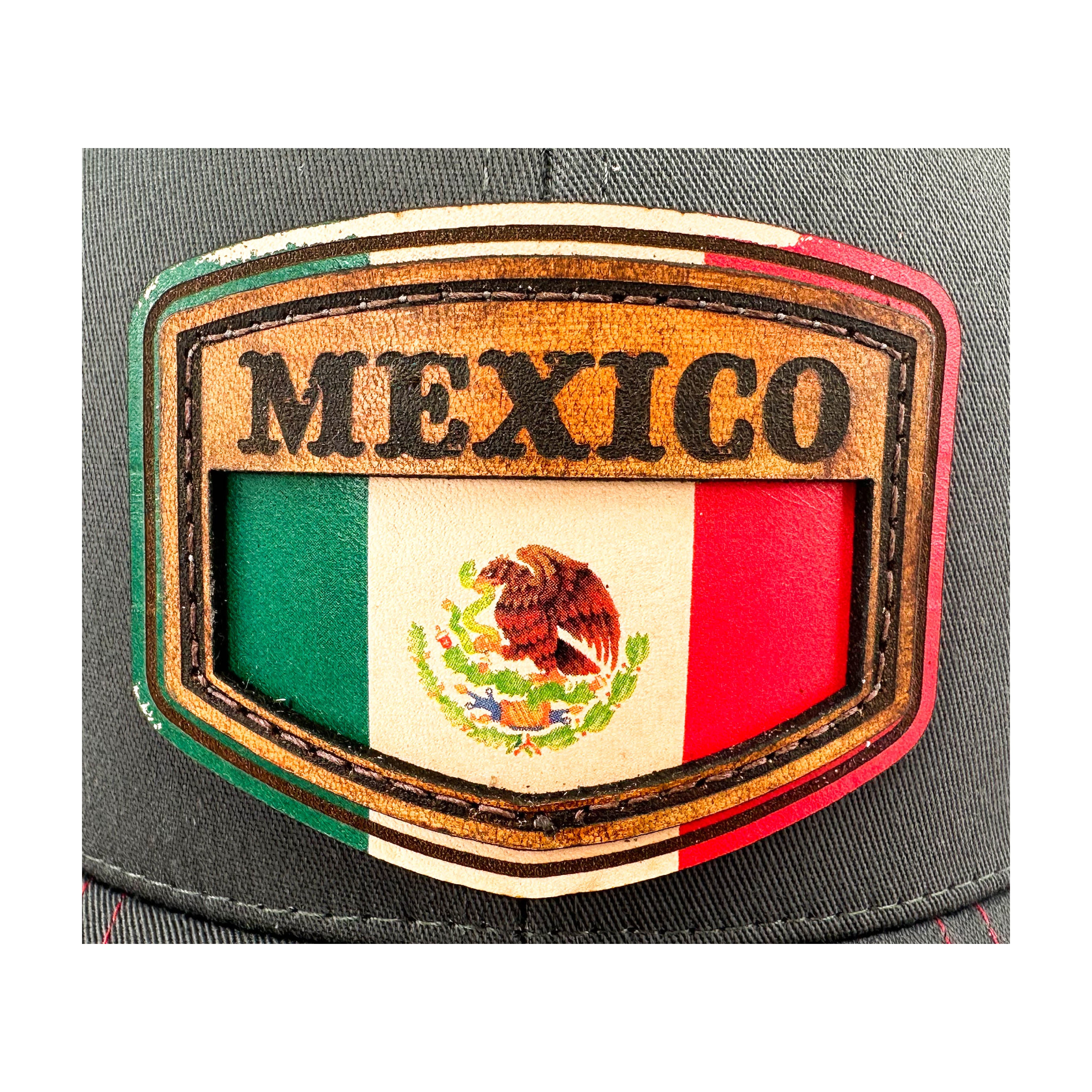 SEVEN FOUR UNION LEATHER MEXICO SHIELD - TRUCKER HAT