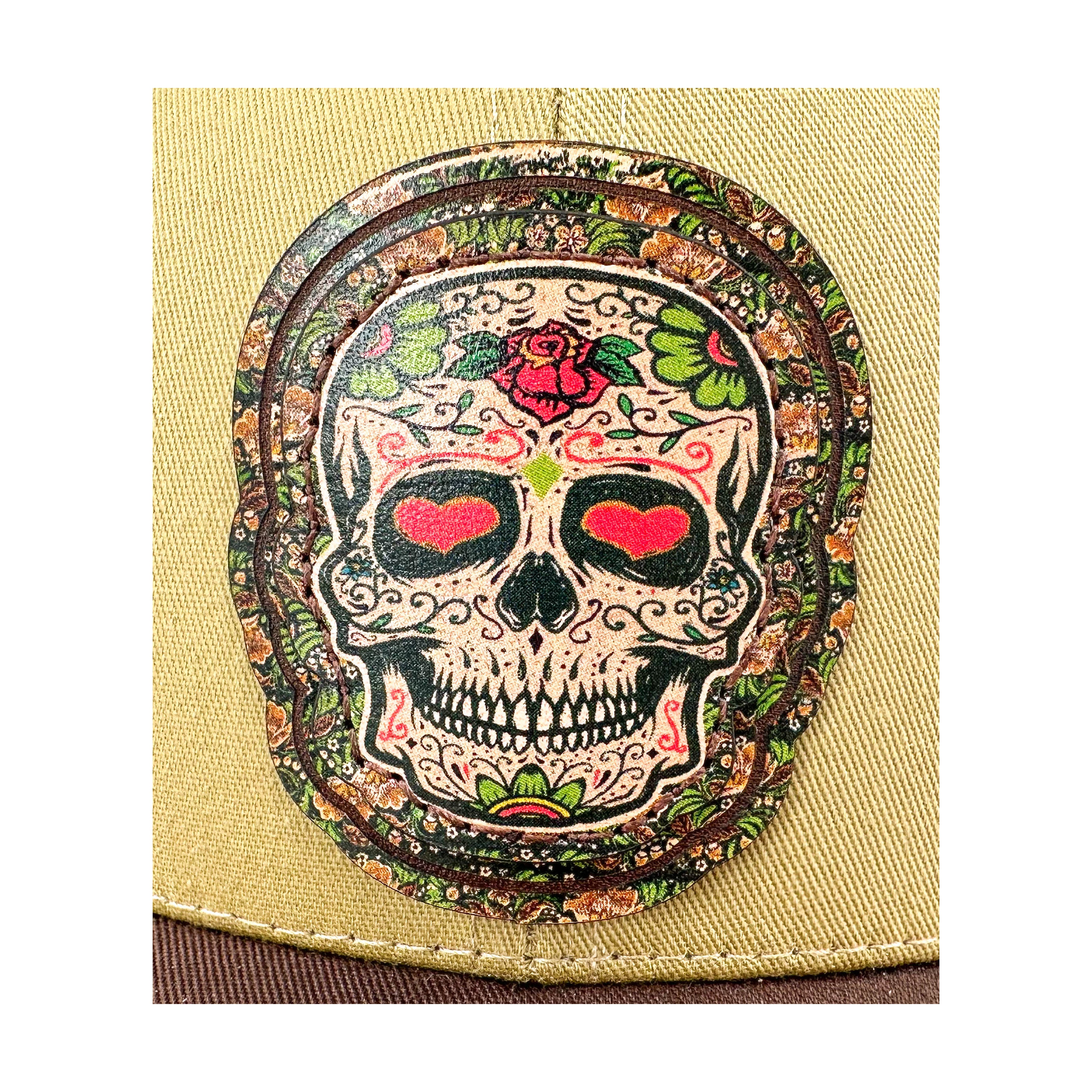 SEVEN FOUR UNION LEATHER DIA DE LOS MUERTOS - HEARTS - TRUCKER HAT