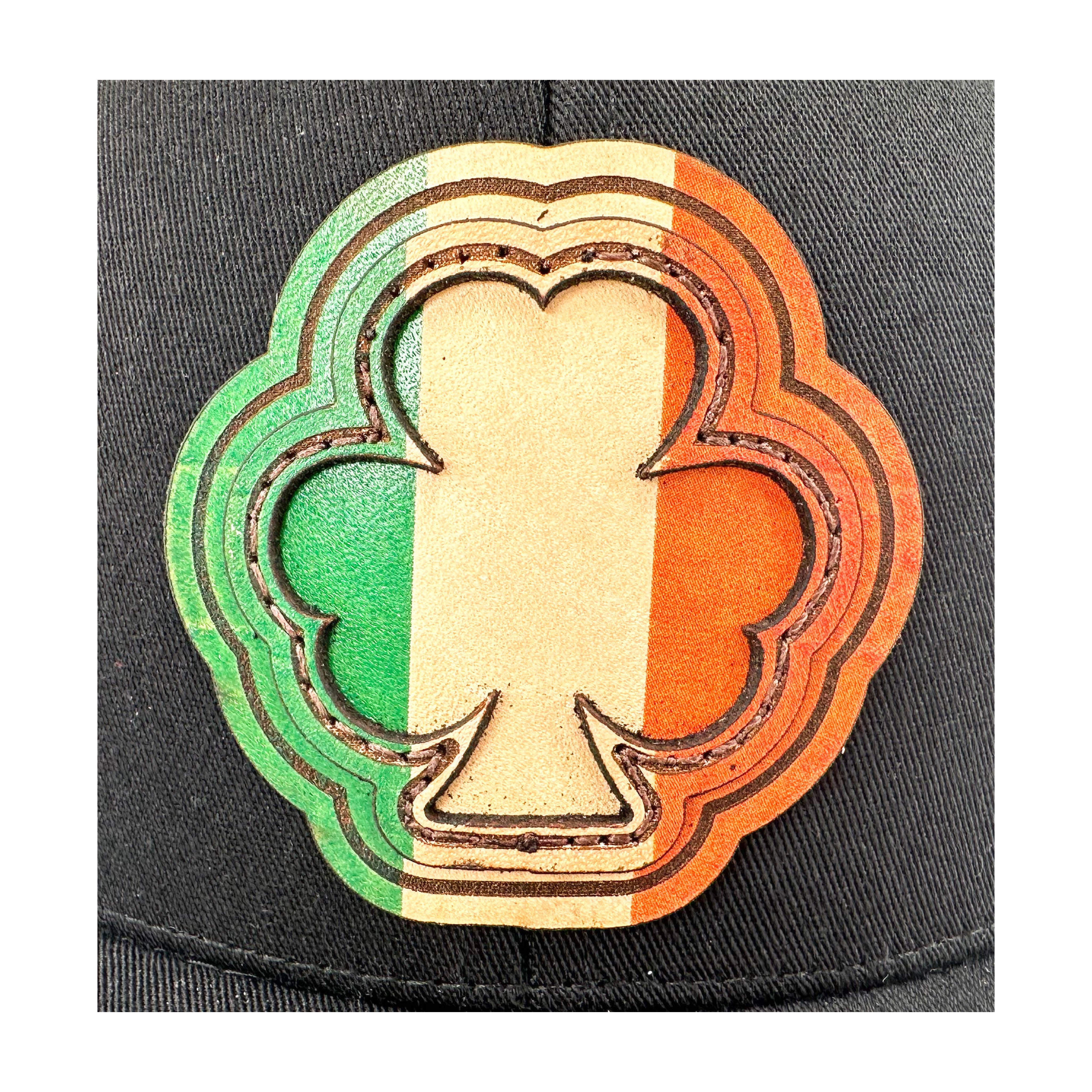 SEVEN FOUR UNION LEATHER IRISH CLOVER - TRUCKER HAT