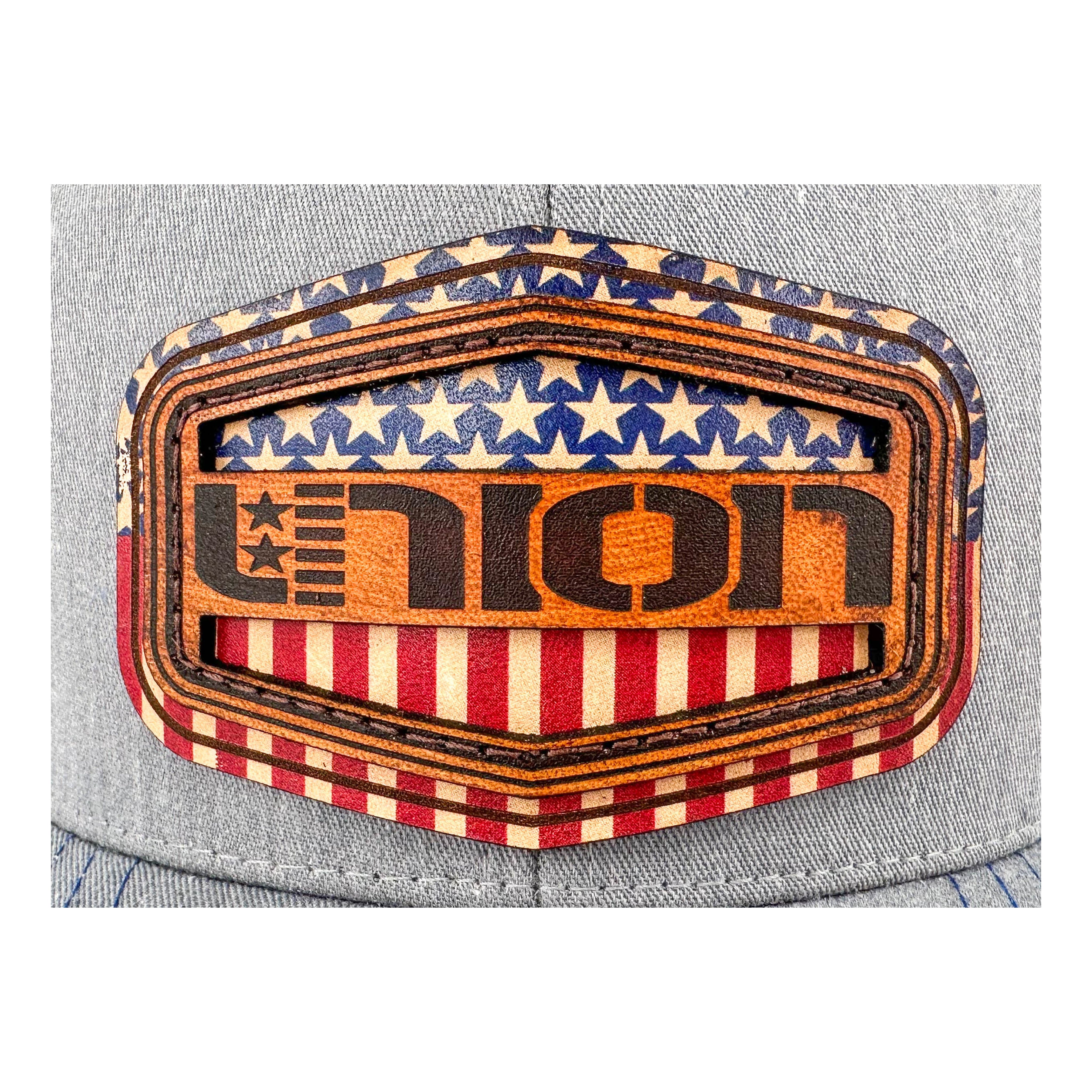 SEVEN FOUR UNION LEATHER-ICON SHIELD PRINTED - TRUCKER HAT