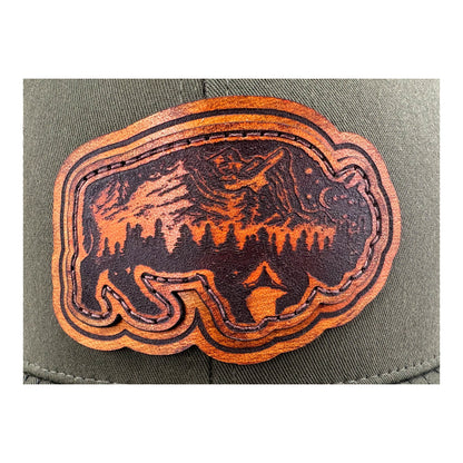 SEVEN FOUR UNION LEATHER WILD BISON - TRUCKER HAT