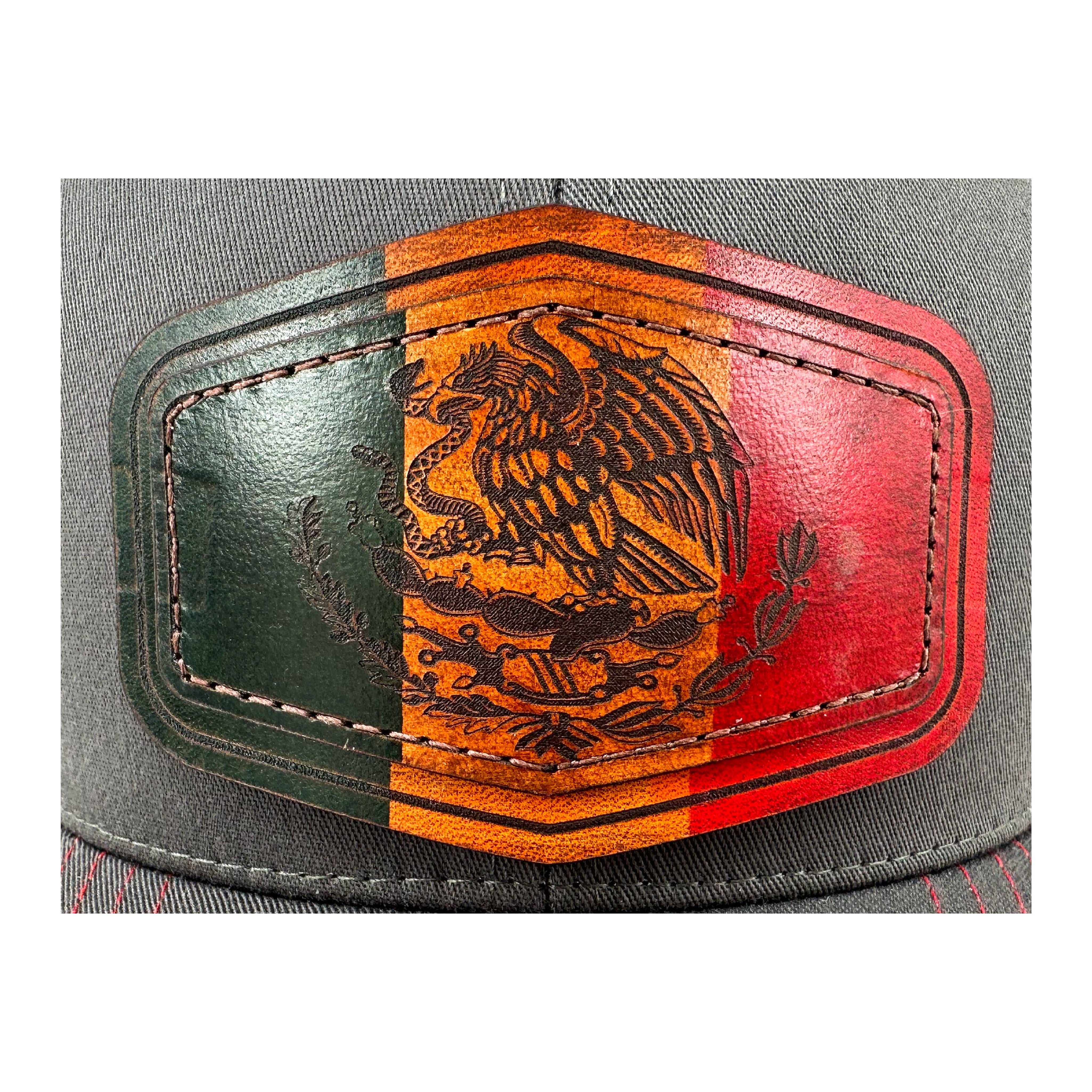 SEVEN FOUR UNION LEATHER VIVA MEXICO FLAG - TRUCKER HAT