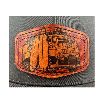 SEVEN FOUR UNION LEATHER SURF TRIP-TRUCKER HAT