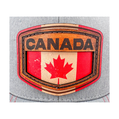 SEVEN FOUR UNION LEATHER CANADA SHIELD - TRUCKER HAT