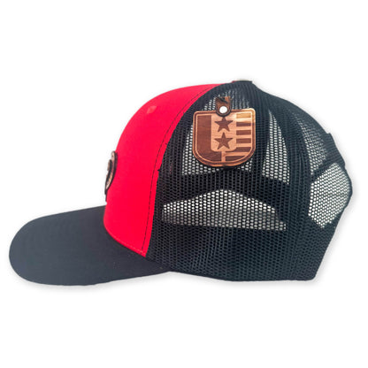 SEVEN FOUR UNION LEATHER SANTA FE LONGHORN - TRUCKER HAT