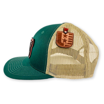 SEVEN FOUR UNION LEATHER KODIAK BEAR - TRUCKER HAT