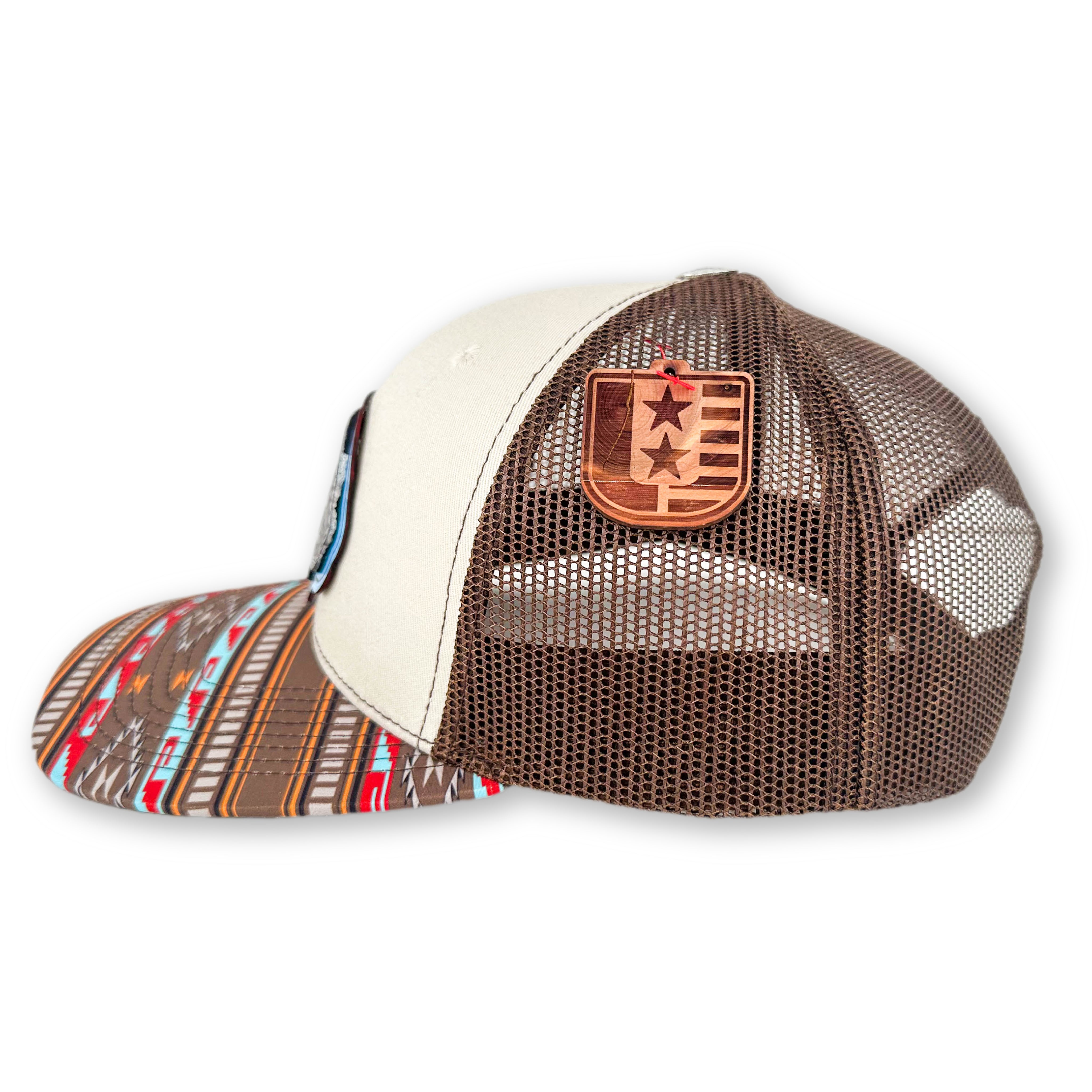 SEVEN FOUR UNION LEATHER DAKOTAH MULTI-COLOR-TRUCKER HAT