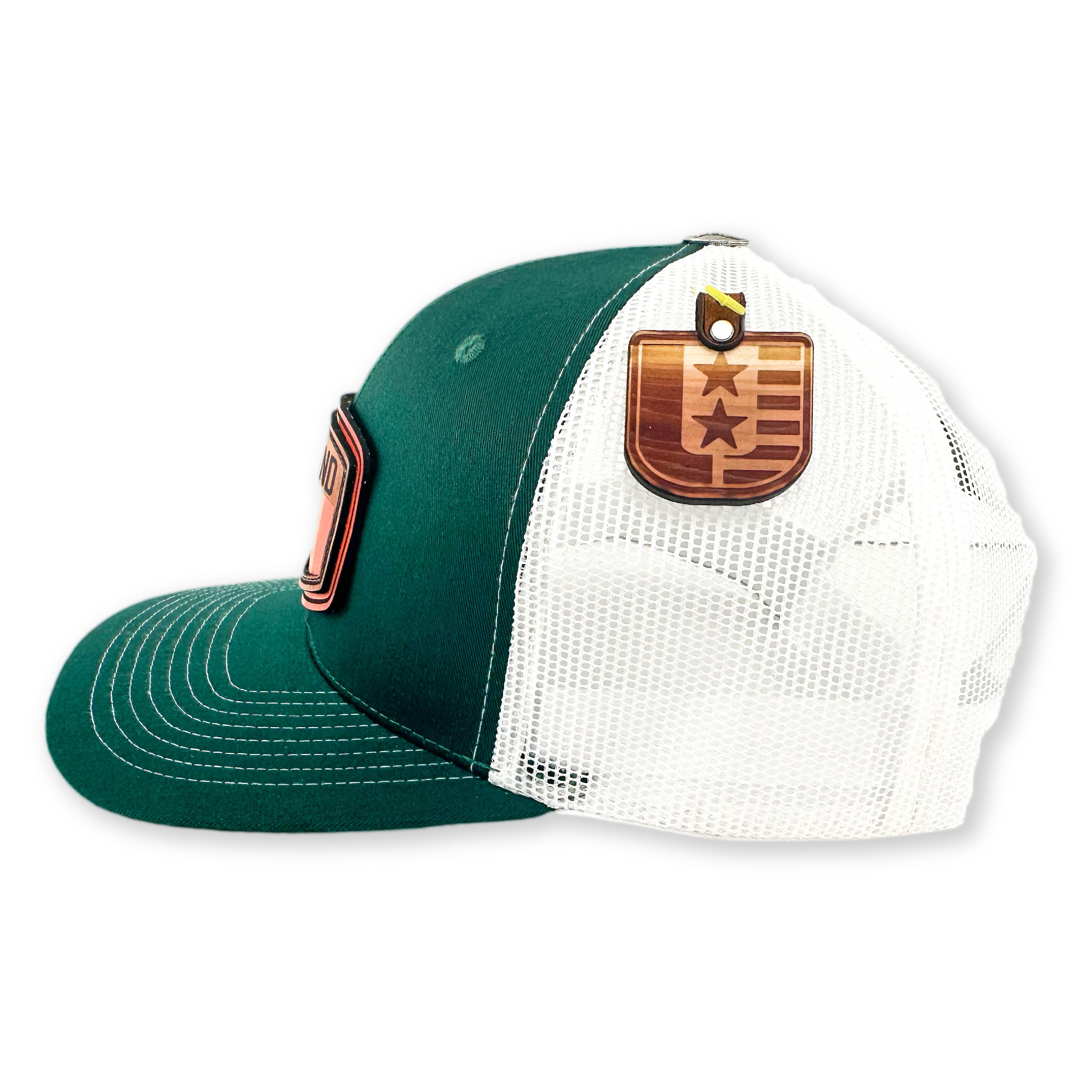 SEVEN FOUR UNION LEATHER IRISH SHIELD - TRUCKER HAT