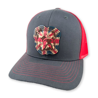 SEVEN FOUR UNION LEATHER BRITISH BULLDOG - TRUCKER HAT