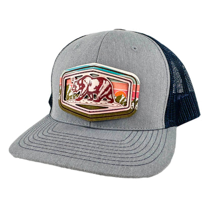 SEVEN FOUR UNION LEATHER CALI BEAR MULTI-COLOR - TRUCKER HAT