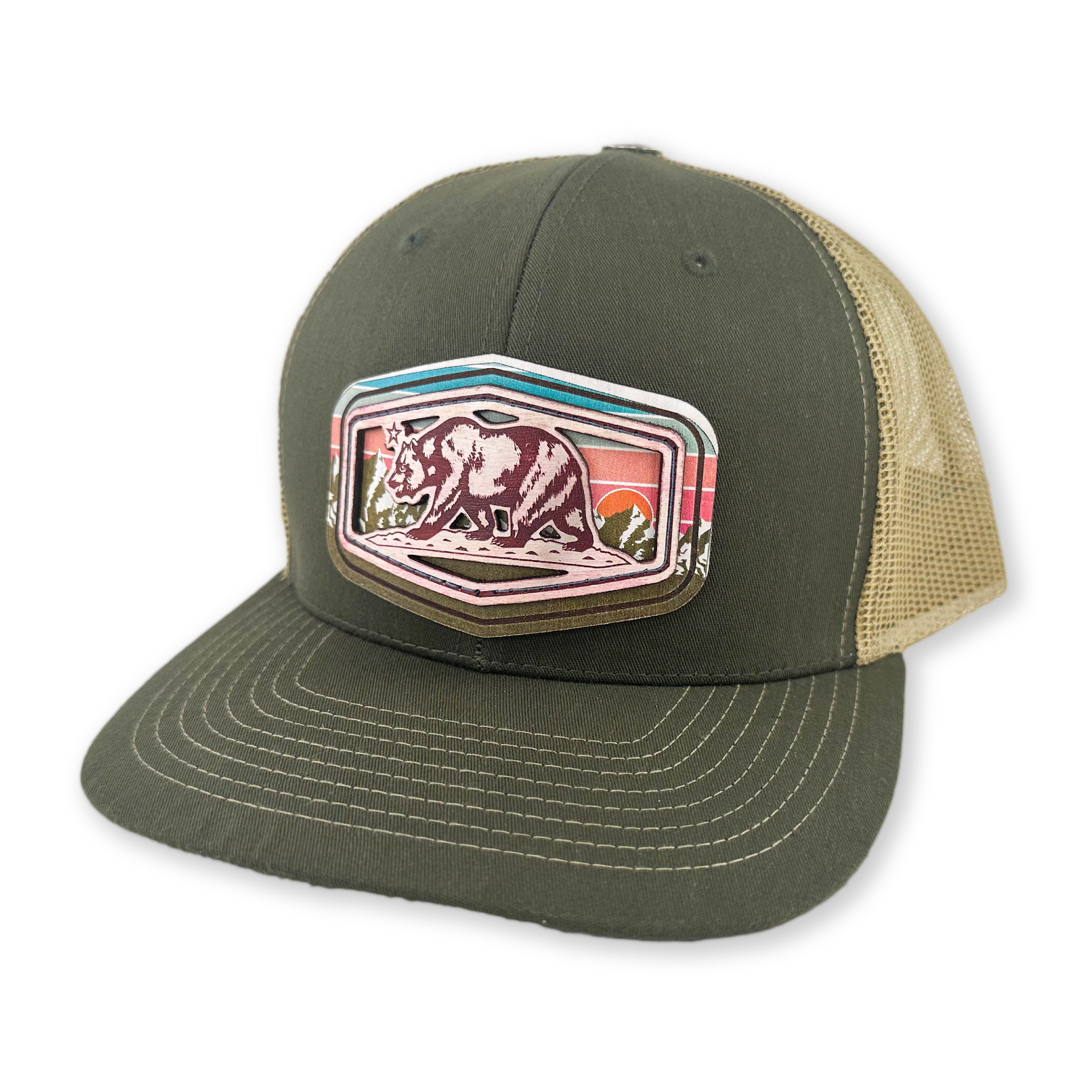 SEVEN FOUR UNION LEATHER CALI BEAR MULTI-COLOR - TRUCKER HAT